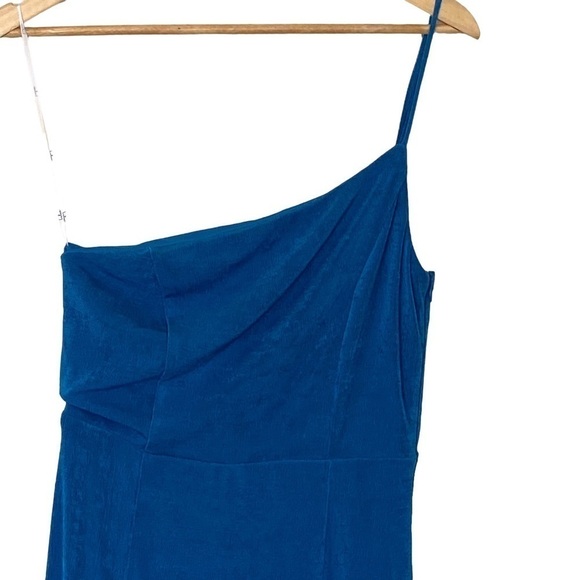 Lulu's Desirable Charm One-Shoulder Maxi Dress in Blue, NWT, Size Medium - Picture 7 of 16